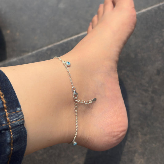 Evil Eye Dangle Anklet