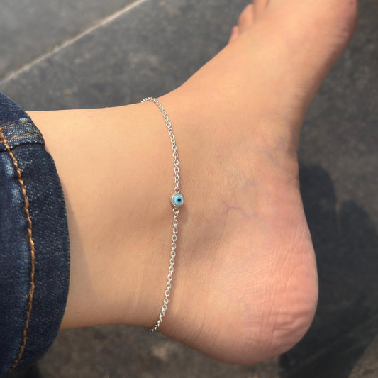Minimal Nazar Anklet