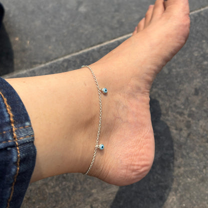 Evil Eye Dangle Anklet
