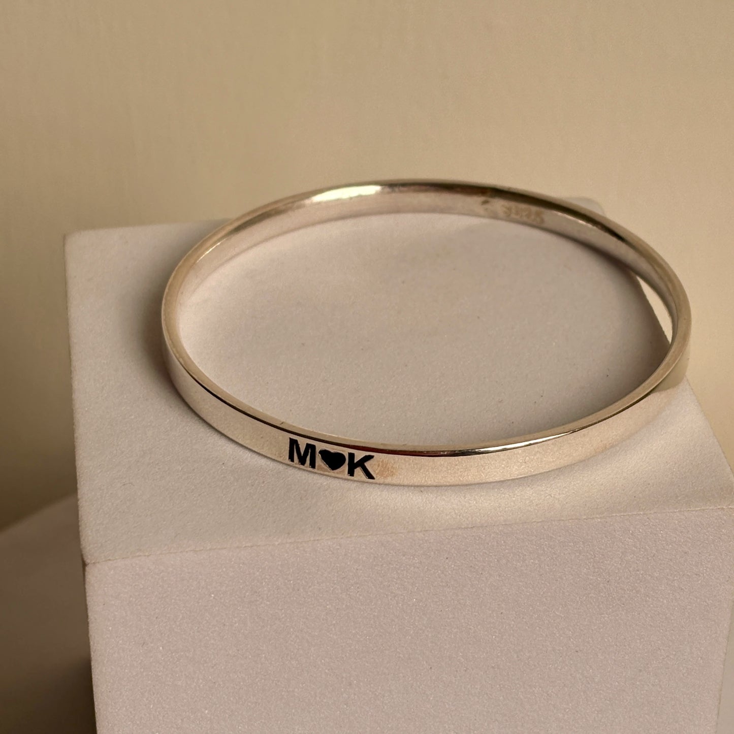 personalized name kada — custom engraved 925 sterling silver kada
