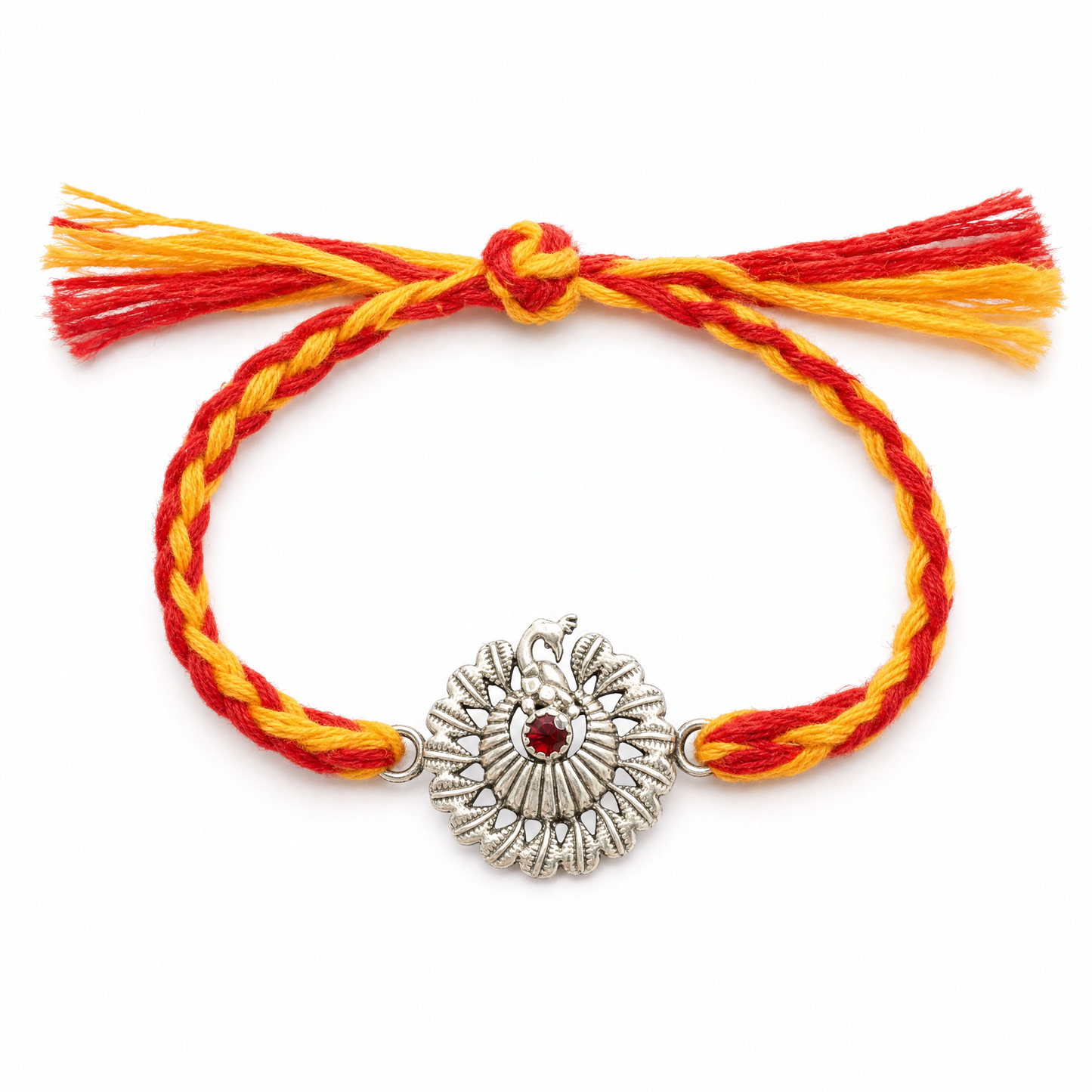 dancing peacock rakhi