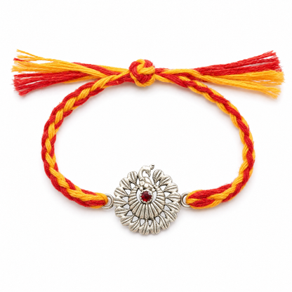 Dancing Peacock Rakhi