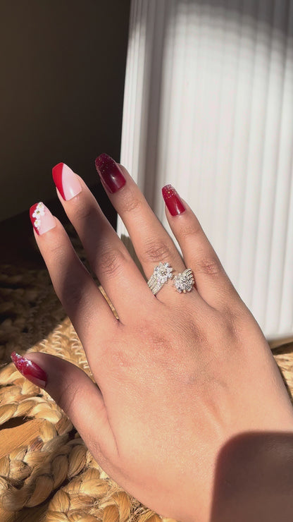Floral Duo Ring